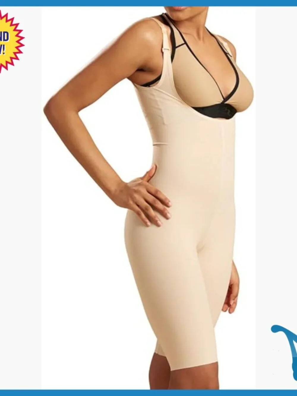 Post-Surgical Shapewear Girdle with High Back Support, Adjustable Straps